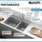 Ruvati 33"x22" Drop-in Topmount Kitchen Sink 16 Gauge SS 70/30 Double Bowl RVM5173 - alternate 4